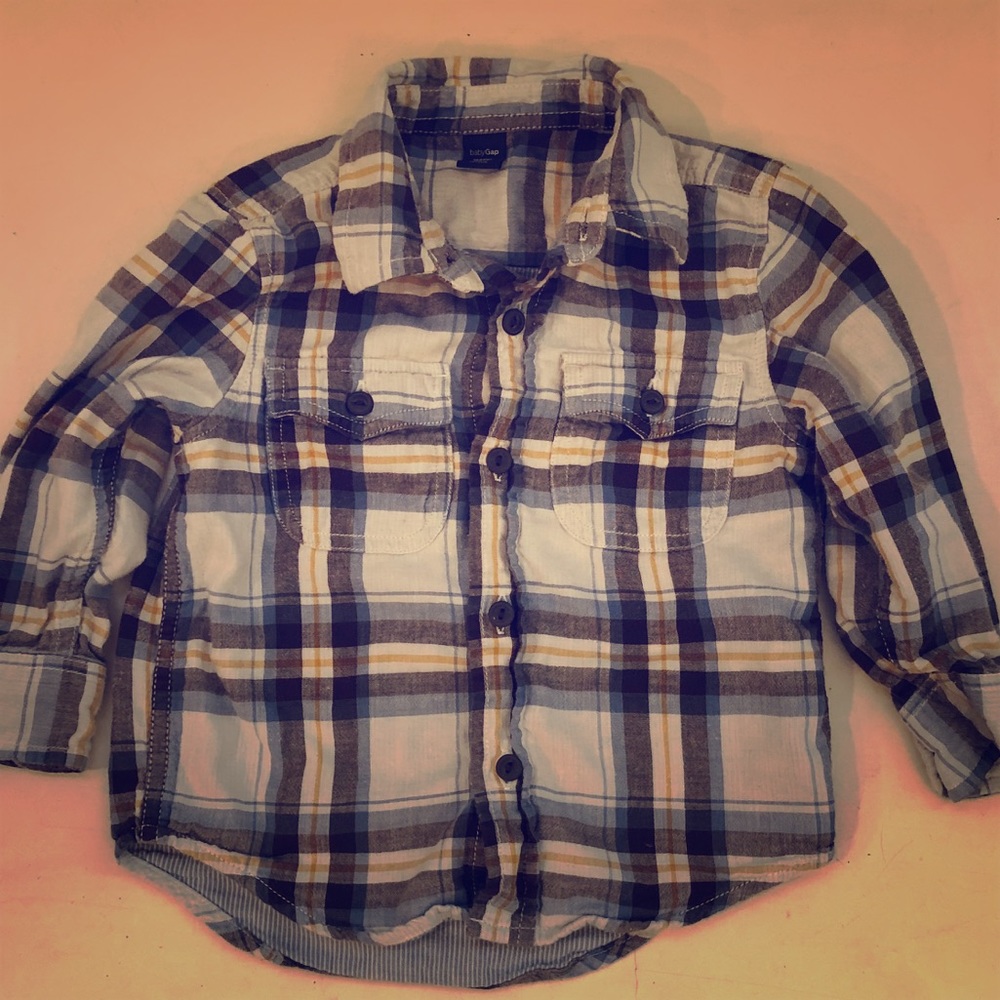 Baby Gap Boys’ Long-Sleeve Flannel Shirt